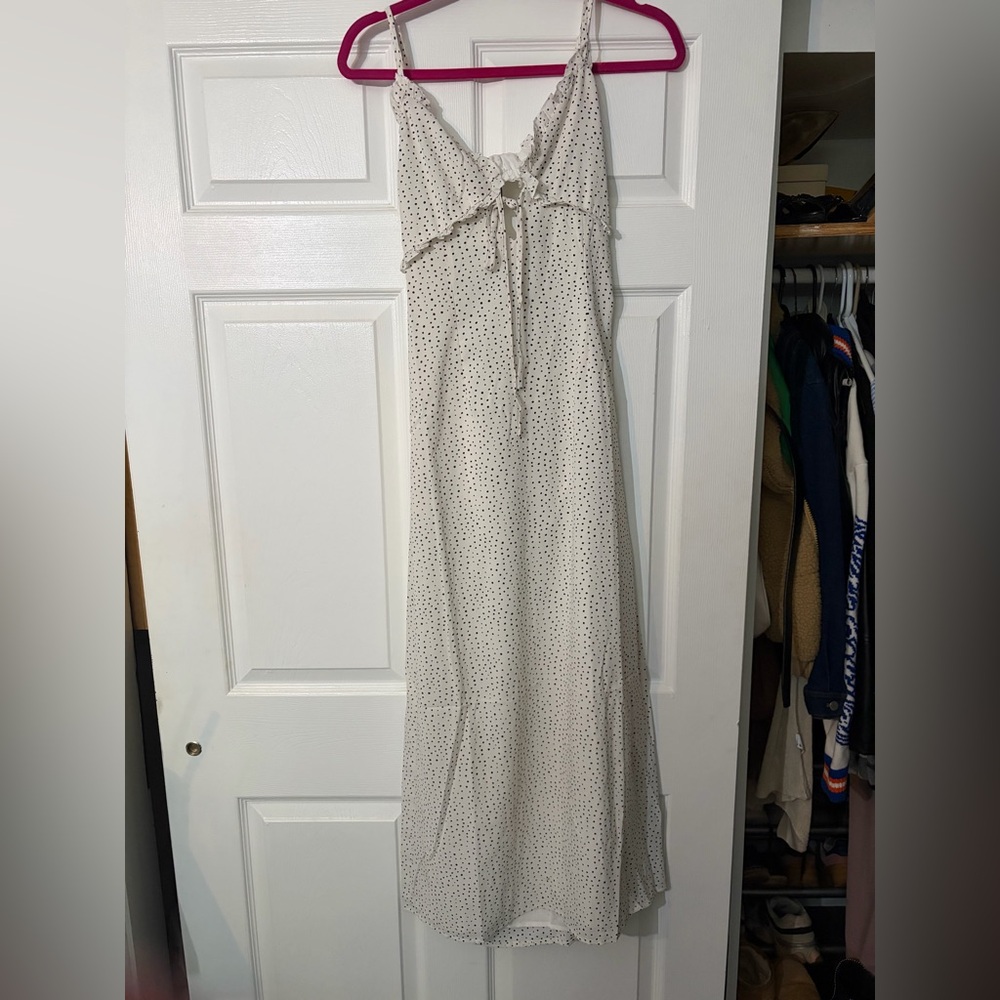 REVOLVE White and Black Maxi Dress